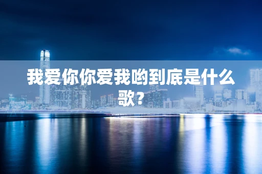 我爱你你爱我哟到底是什么歌？