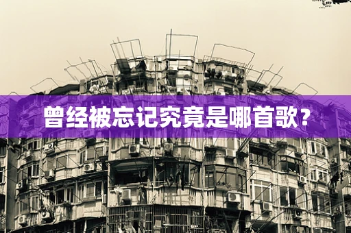 曾经被忘记究竟是哪首歌？